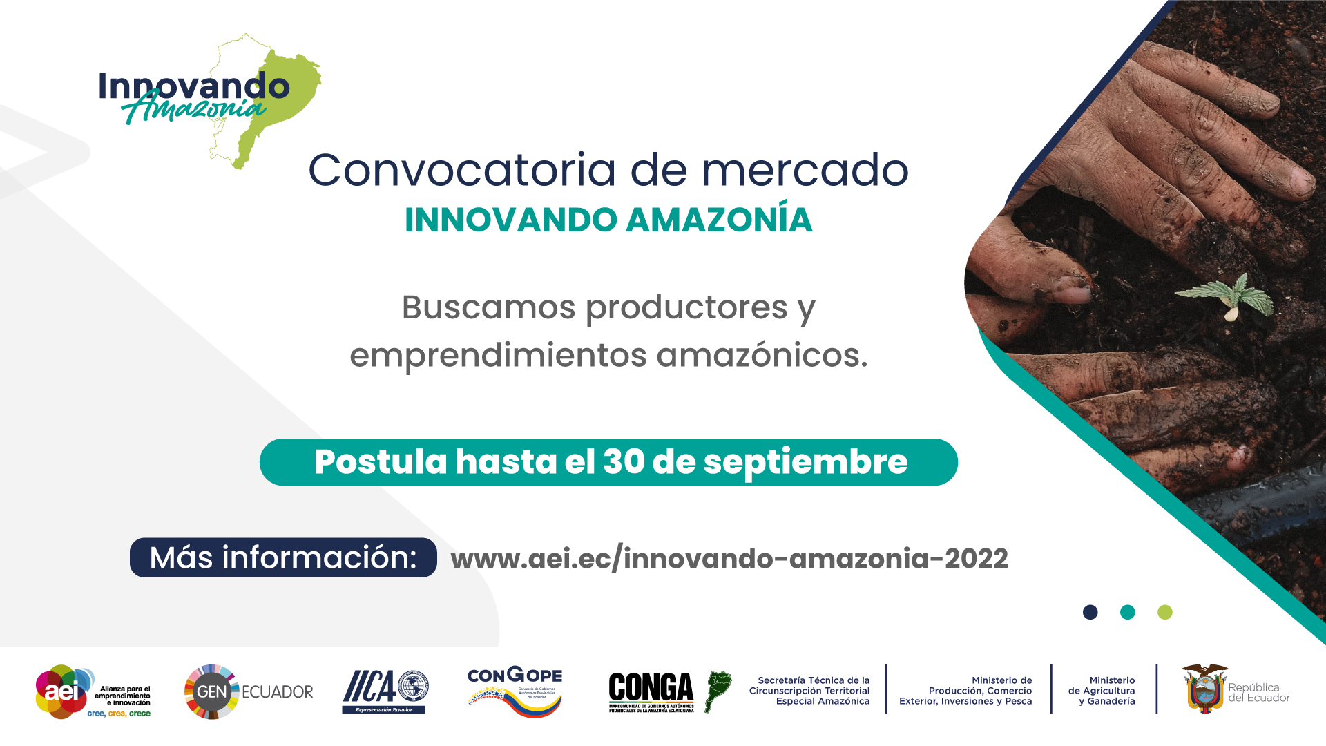 Extendimos la convocatoria de Innovando Amazonía