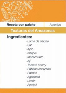 Ingredientes receta Paiche